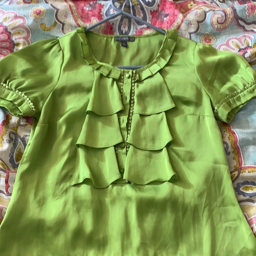 Lime green blouse